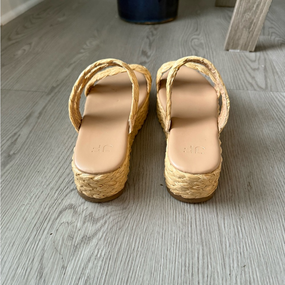 Tan Platform Sandals - Picture 6 of 7